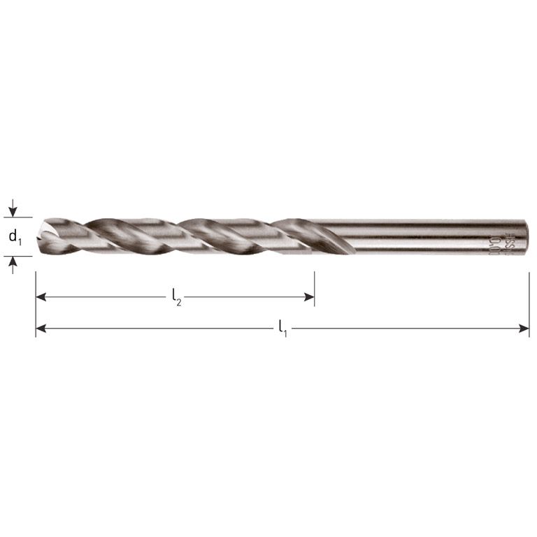 Rotec HSS-G Spiraalboor, Din 338, Type N, Ø6,9 10 stuks
