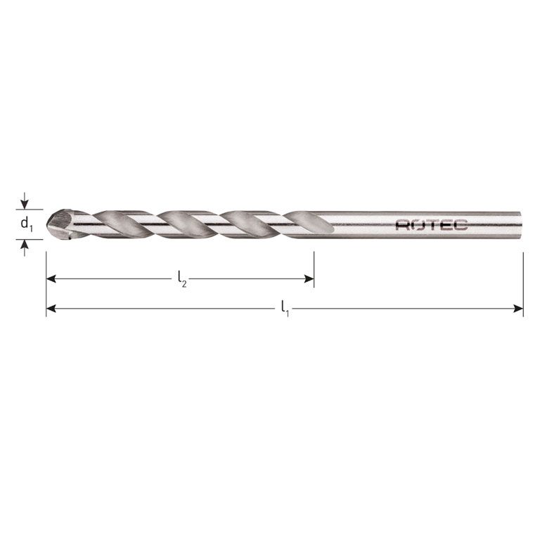 Rotec Extreme Tegelboor Ø8,0X75/125