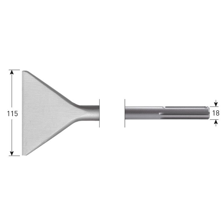 Rotec Sds-Max Spadebeitel, 115X350