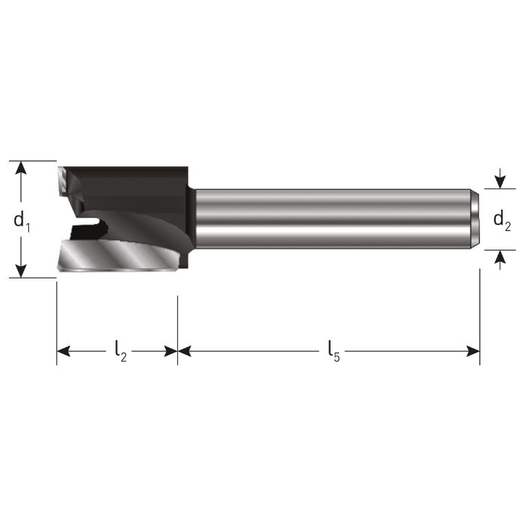 Rotec HM Vlakfrees, Gold-Line, Ø19