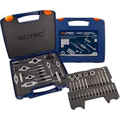 Rotec Handtap- en Snijplaatset 45-delig