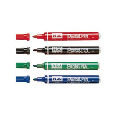 Pentel Merkpennen N50 2.5 mm (4 stuks)