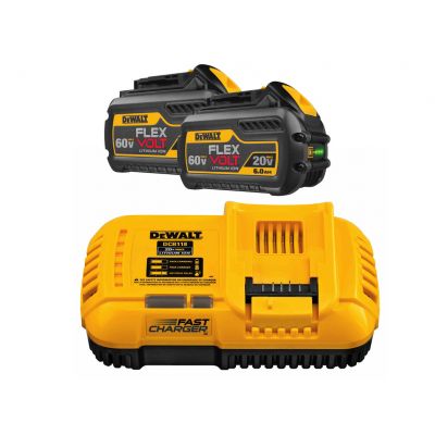 DeWALT XR FLEXVOLT 18V-54V Acculader DCB118 + 2x Accu DCB546