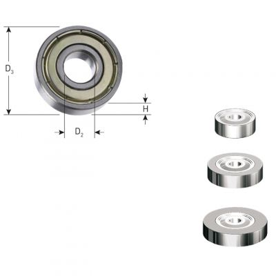 Rotec Geleidelager Ø25,4 X Ø8 X 12,7
