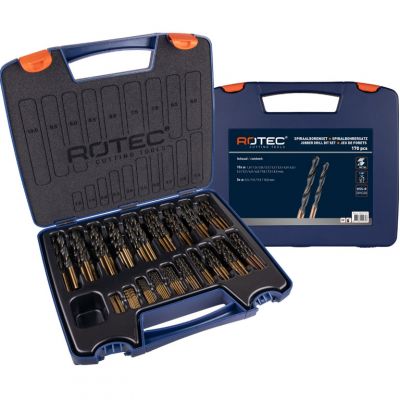 Rotec Spiraalborenset Precise 170-delig